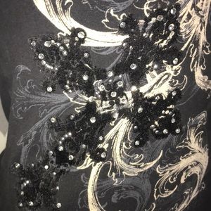 TOP Mix Boho Print V-Neck